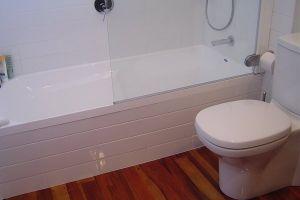 bathroom renovation timber flooring