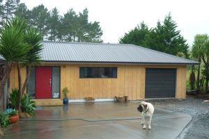 After photo - house extension - new single garage, bedroom and rumpus room, Whangarei