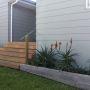 Railway sleeper planter boxes